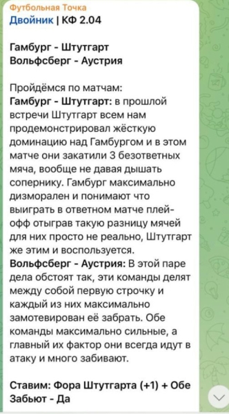 Отзывы о канале «Футбольная точка» в Telegram, доверять капперу Дмитрию Быкову или нет